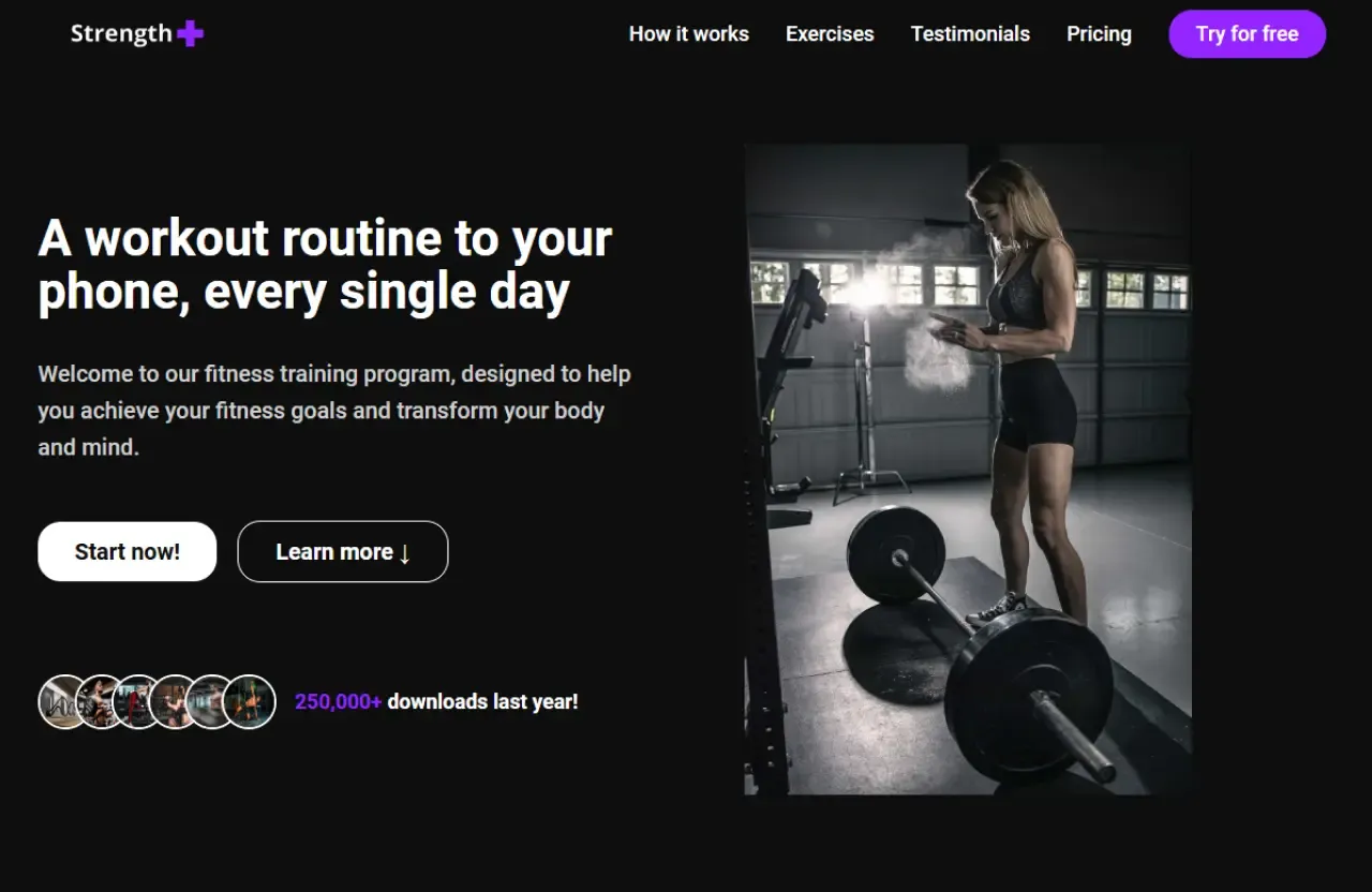 Pagina fitness